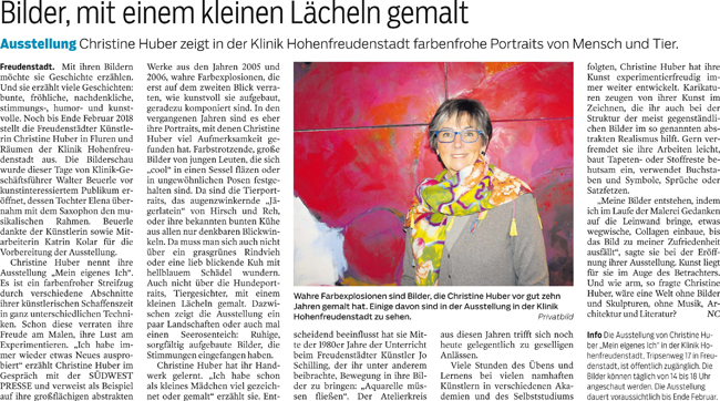 Ausstellung im Sanatorium Hohenfreudenstadt